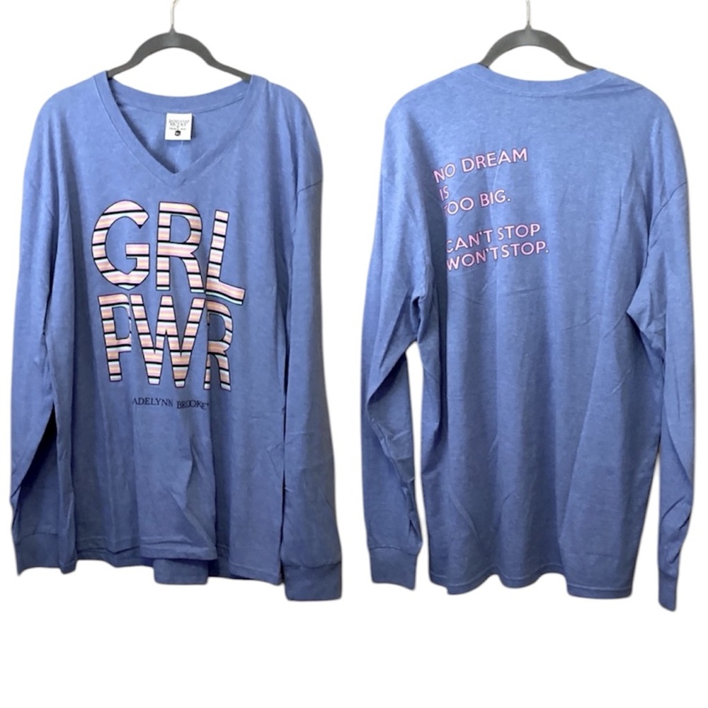 NEW GRL PWR Jadelynn Brooke long V neck top